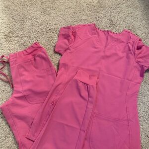 Women's Pink Scrub Set